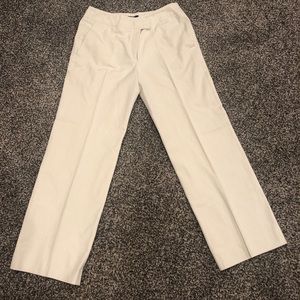 BURBERRY LONDON Womens Trouser Cream w/Blue stripe